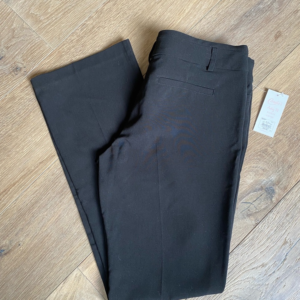 Candie’s Audrey Fit Boot Cut Low Rise Dress Pants Size 11 Black